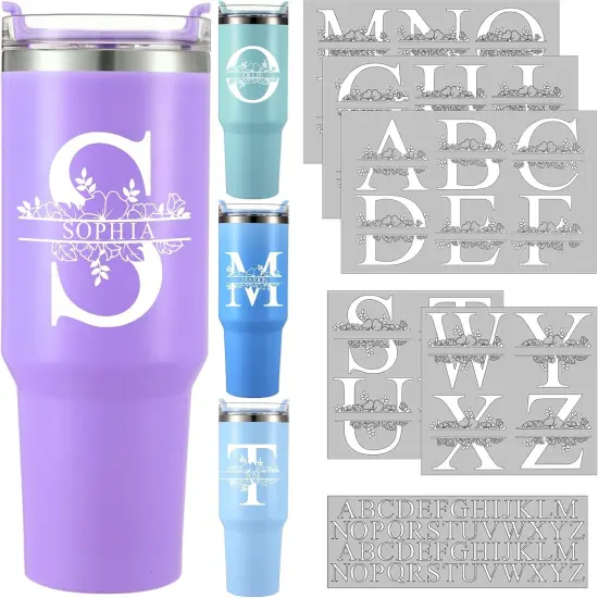 10 Sheets Waterproof Split Letter Stickers {1}