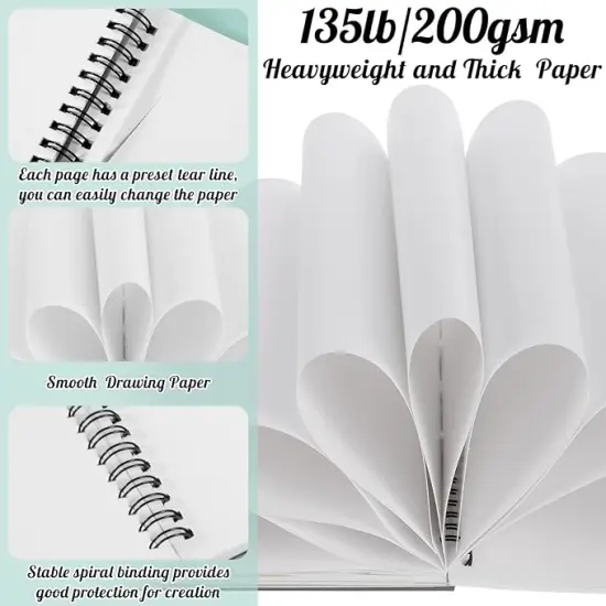 30 Sheets 7.6&times;10in Double Sided Bleedproof Marker Sketchbook {4}