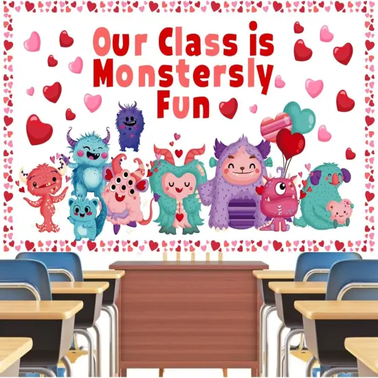 Monstersly Valentines Day Bulletin Board Kit {3}