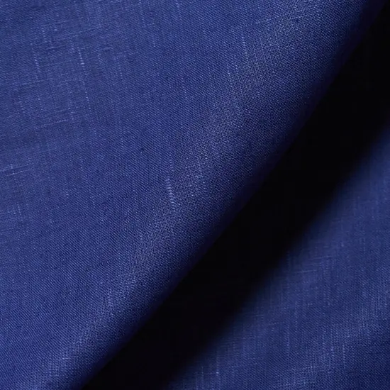1 Yard Pure Linen Fabric Royal Blue Midweight Solid 7.5 Oz 58 Inches Wide {5}