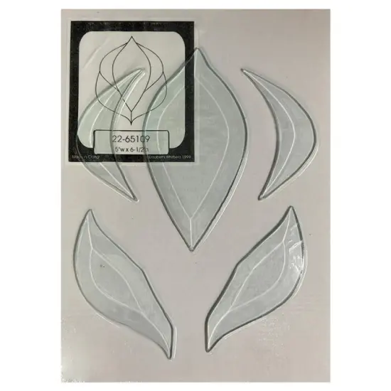 5" x 6-1/2" Clear Glass Bevel Cluster 2 {3}