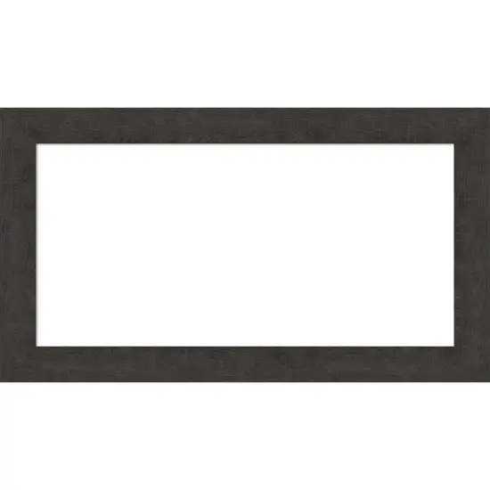 Rustic Plank Narrow Framed Dry Erase Magnetic Board Espresso {1}