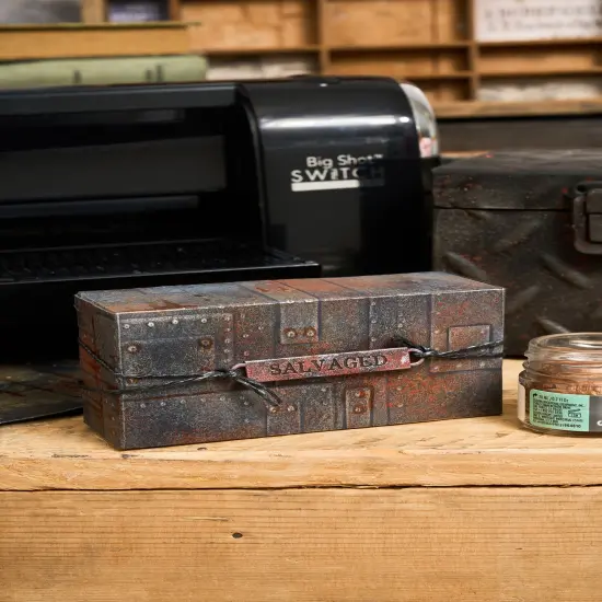 Sizzix 3D Texture Fades Embossing Folder A5 by Tim Holtz-Foundry {4}