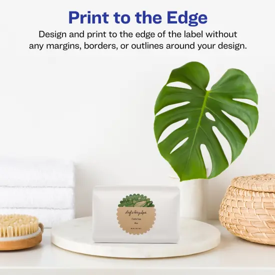 Avery Kraft Brown Starburst Labels with Sure Feed, 2.25" {3}