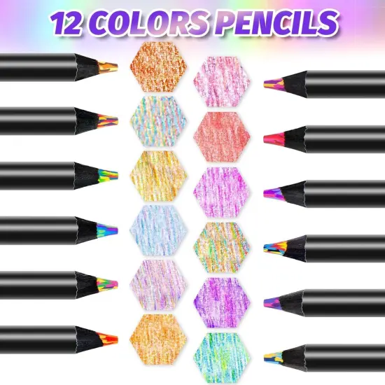 12 Rainbow Colored Pencils {2}