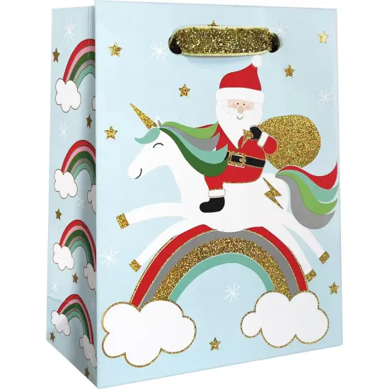 Pack/6: Merry Unicorns Gift Bag - 4 x 2 x 5" {1}