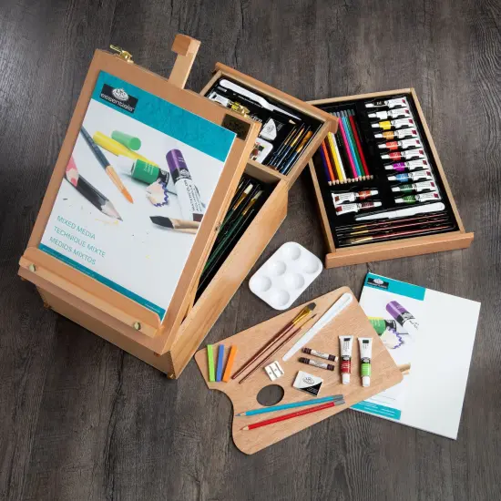 REA6000 | Mixed Media Artist Easel Set - 104pc {4}