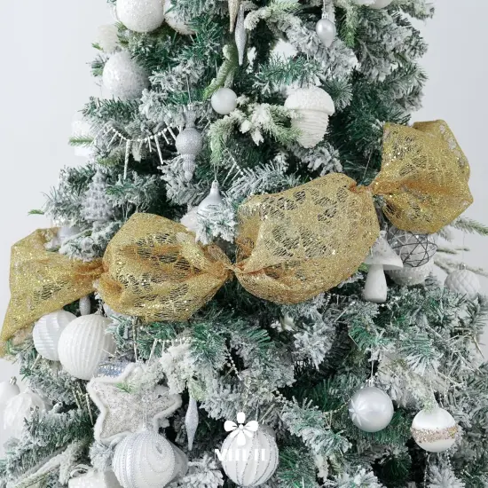 Gold Glitter Mesh Star Web Ribbon Yards Roll Gold Mesh Fabric Ribbon Decorative Mesh Gold Mesh Ribbon {3}