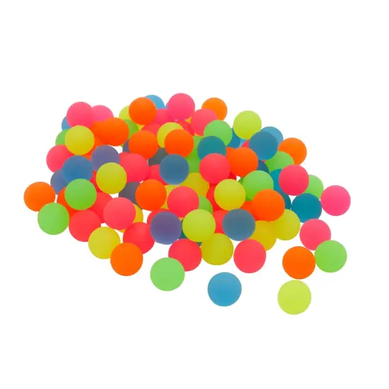 100 Pack Bouncy Balls for Kids Ages 5-14 Bulk - 1 inch/ 25mm Rubber Super Bounce Balls for Birthday Rewards, Prizes, Gifts (Neon) {1}