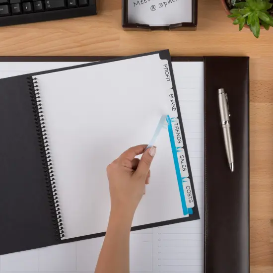 Avery 5 Tab Unpunched Dividers for Use with Any Binding System, Easy Print & Apply Clear Label Strip, Index Maker Customizable White Tabs, 25 Sets (11443) {6}