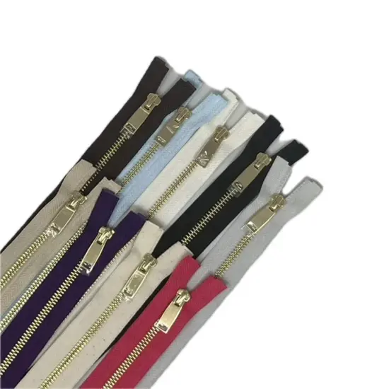 Zipper &ndash; 5MM Metal Shiny Gold 28" Special Pull {1}