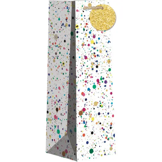 Pack/6: Splatter Wine Bag - 4-1/2 x 4-1/2 x 14" {1}