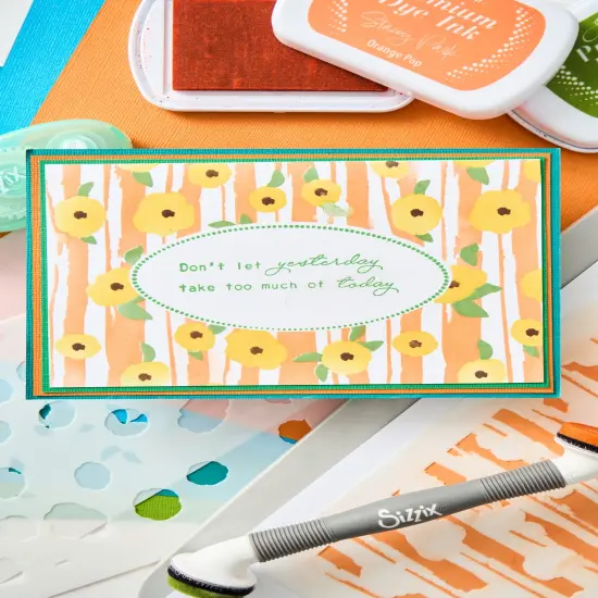 Sizzix A6 Stencil By Stacey Park 4/Pkg-Serene Sophisticate #2 {5}