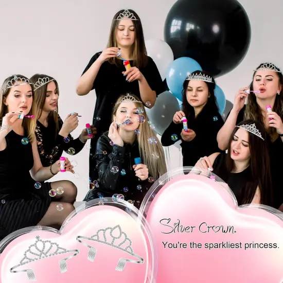 12 Pcs Tiara Crown Princess Crown Headband for Women Queen Crown with Comb Rhinestone Tiara {5}