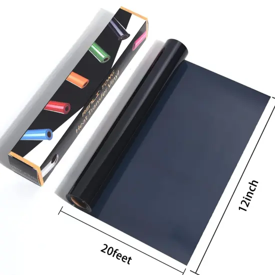 Black Iron on Vinyl 12Inch by 20ft Roll HTV Heat Transfer Vinyl for T-Shirt {3}