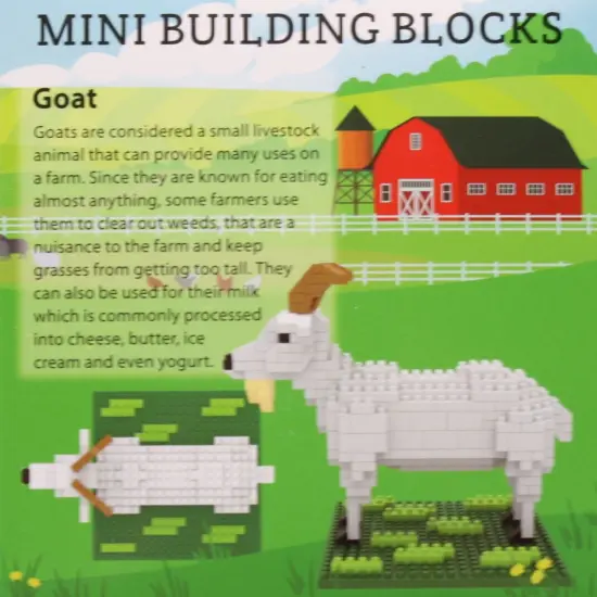 Mini Building Blocks - Farm Series - Goat {2}