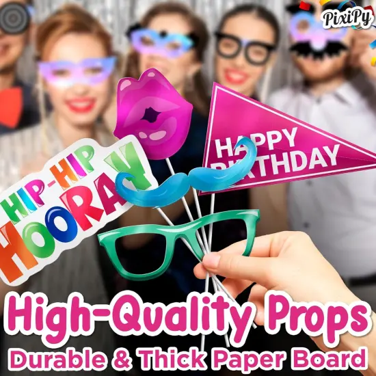22 pcs Premium Birthday Photo Booth Props Kit {4}