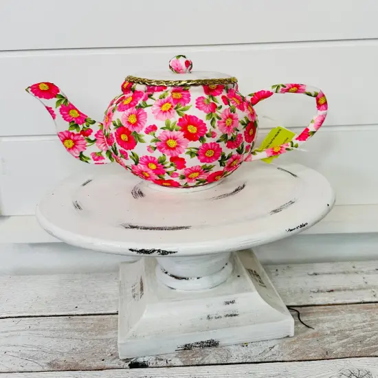 63202PK -H6xW10 Pink Foam Tea Pot Wreath Attachment {3}