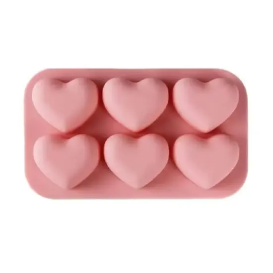 Valentine's Day Heart Shaped Silicone Mold 6 Holes {6}