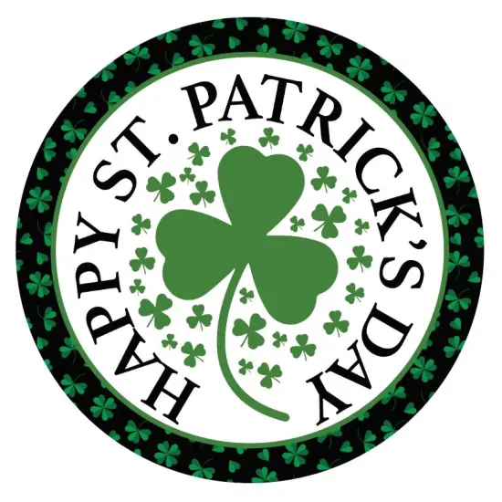 Happy Saint Patrick's Day Clover Sign {2}