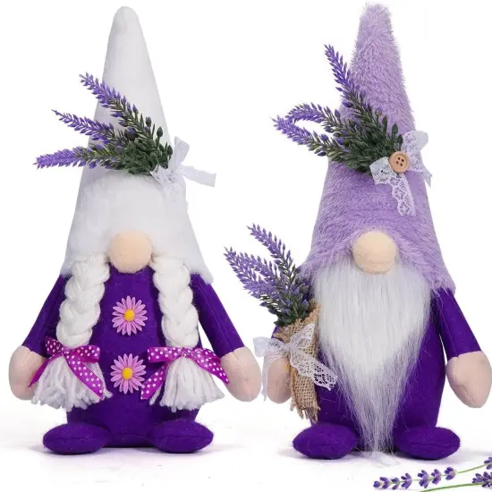 Summer Gnomes Spring Home Decor Tiered Tray Oranment (Harvest) {1}