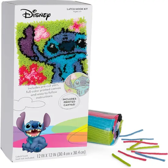Lilo and Stitch Latch Hook Kit - Finished 12'' x 12'' (Multicolor) {2}
