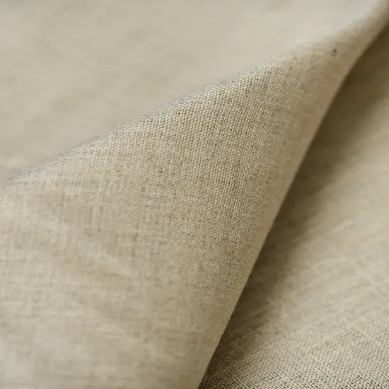 1 Yard Natural Pre Shrunk Pure Linen Fabric, Midweight Solid 60 Inches Wide {3}