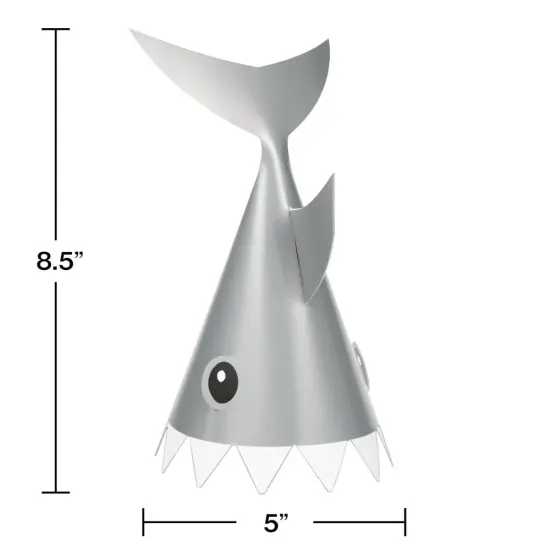 Shark Party Hats - 8ct {2}
