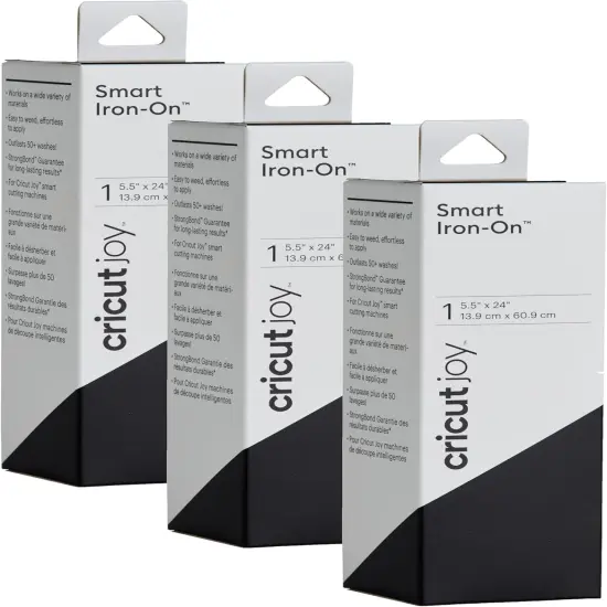 Black - 3-Pack of 2ft Rolls (5.5"x24") Heat Transfer Vinyl {1}