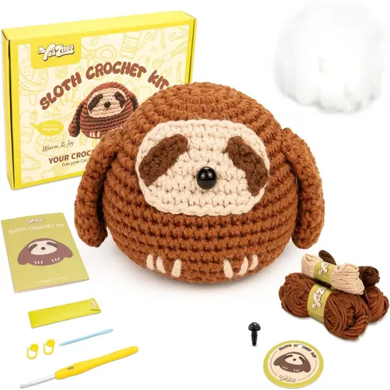 Amigurumi Animal Crochet Kit - Sloth {1}