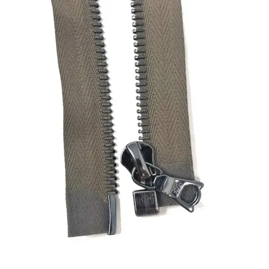 Zipper &ndash; Dark Camel 6MM Open Bottom Separating for Jackets and Outerwear {4}