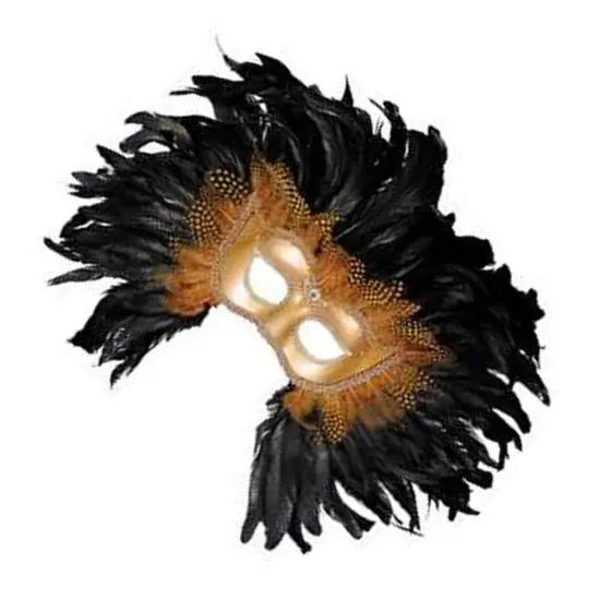 Lion Mask Half Style with Feathered Mane {5}