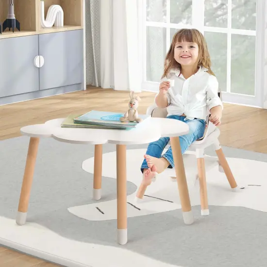 Costway 6-in-1 Convertible Wooden Baby Highchair Infant Feeding Chair with Removable Tray Black/Grey/Pink/White/Beige {2}