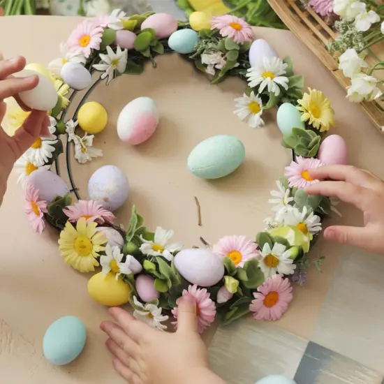 Wire Wreath Frame, 2 Pack 14 Inch Metal Wreath Form Frame, Large Dark Green Round Wire Wreath Rings for DIY Craft Home Decor Indoor Outdoor Holiday Party Decorations Supplies {5}