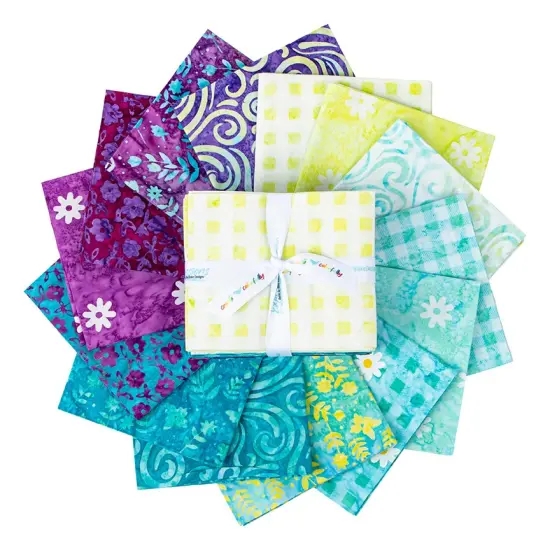 Expressions Batiks Fat Quarter Bundle in Daisy Dots B by Riley Blake Designs for Riley Blake (FQ-23406B-14) {2}