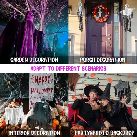 5 Pack Halloween Hanging Ghosts {4}