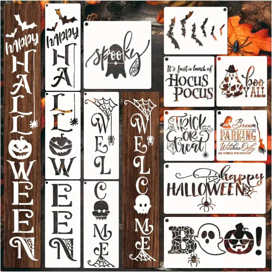 Halloween Stencils for Painting on Wood Door(Halloween Sign) {6}