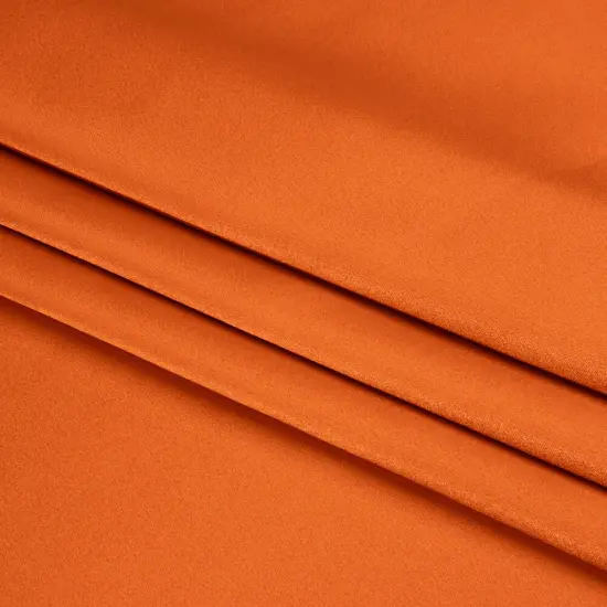 1 Yard Burnt Orange Silk Crepe Back Satin Soft Smooth Vibrant Sewing Fabric for Cocktail Dresses 44 inch Width {4}
