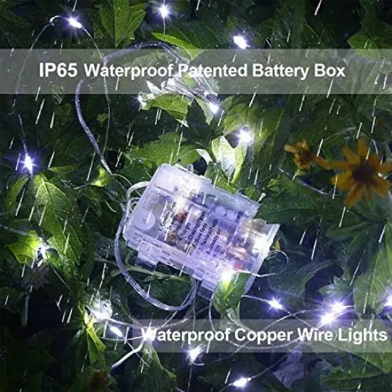 LED Fairy String Lights Battery Operated,2 Pack 33ft {3}