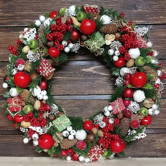 20 Pack 10 Inch Round Wire Wreath Frames, Metal Floral Wreath Frame, Metal Wreath Rings for Christmas New Year Party Home Decor DIY Crafts Supplies, Dark Green {5}