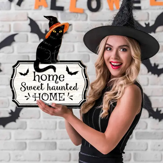 Halloween Decorations 3D Black Cat {4}