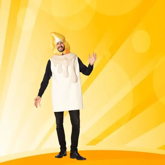 Candlestick Adult Costume Foam Head Tunic Halloween Party Outfit {1}