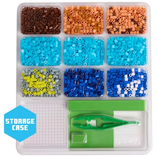 Tara Toy: 3D Pixel Creations - Minecraft - 2500 Beads Kit, DIY Your Own 3D Character Figure, Design-Fuse-Display, Building Art & Craft Set, Licensed {6}