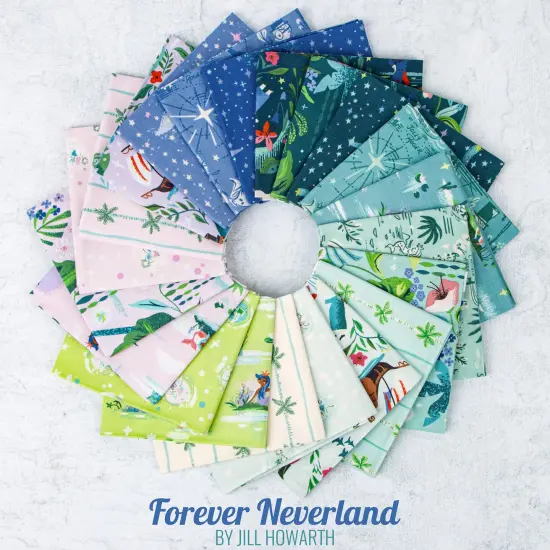 Pixie Dust in Periwinkle (c15905-periwinkle) | Forever Neverland | Jill Howarth | Riley Blake {2}
