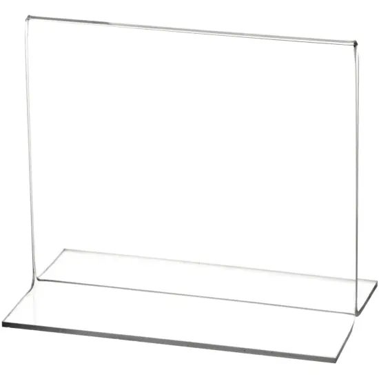 Plymor Clear Acrylic Sign Display / Literature Holder (Bottom-Load), 5" W x 4" H {2}