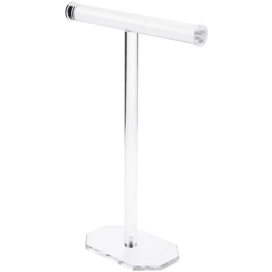 Plymor Clear Acrylic T-Bar Necklace Display Stand, 18" H x 12" W x 5" D {2}