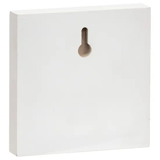 Merry Christmas Wreath Wood Block Sign for Farmhouse Holiday Decor {3}