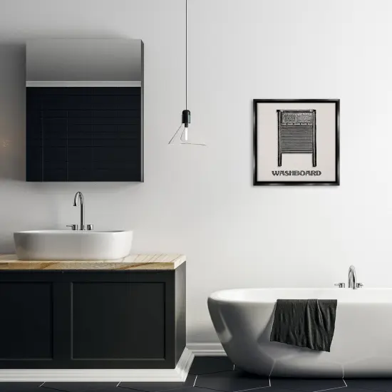 Stupell Industries Timeless Antique Washboard Floating Frame Design by Val Rhodes {2}