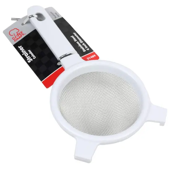 Chef Craft 4" Diameter Stainless Steel Mesh Strainer - Great for Straining Baking Ingredients {3}