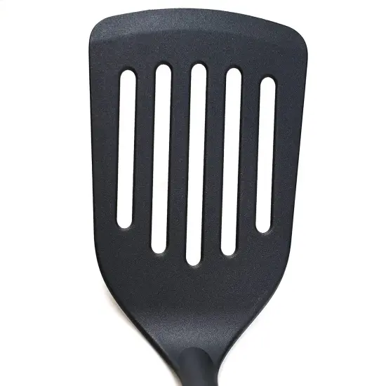 Norpro 12" Long Grip-EZ Handle Nylon Slotted Turner Spatula {4}